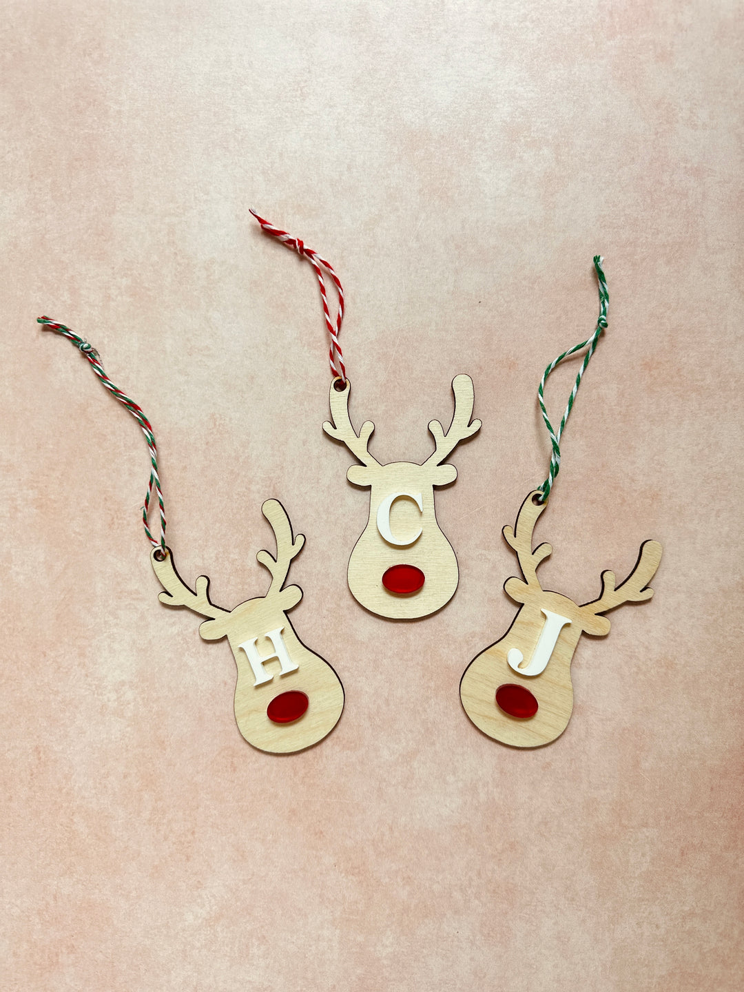 Stocking Tags | Reindeer Initials
