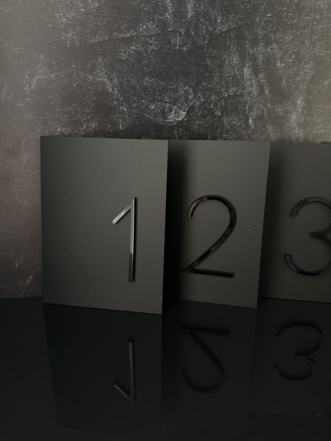 Layered Table Numbers | Blackout